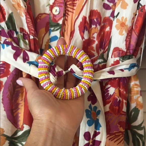 Farm Rio spring bananas belt mini dress - Picture 3 of 4